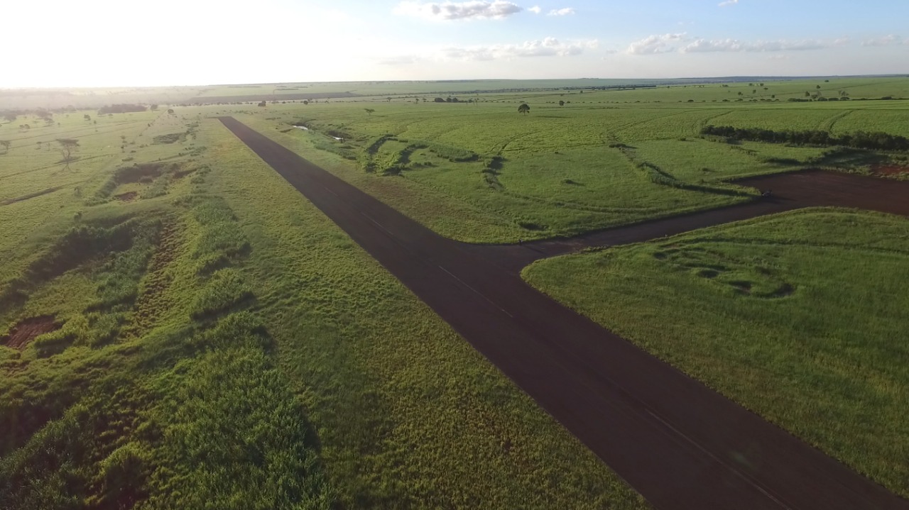 Pista do Aeroporto de Nova Andradina - Foto: PMNA/Divulga&ccedil;&atilde;o